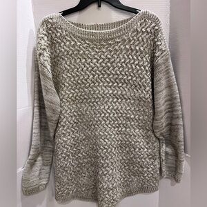 Pullover Knit Sweater. Women's XLarge. Crew Neck. Two Knits.